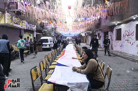 الشباب فى إفطار المطرية