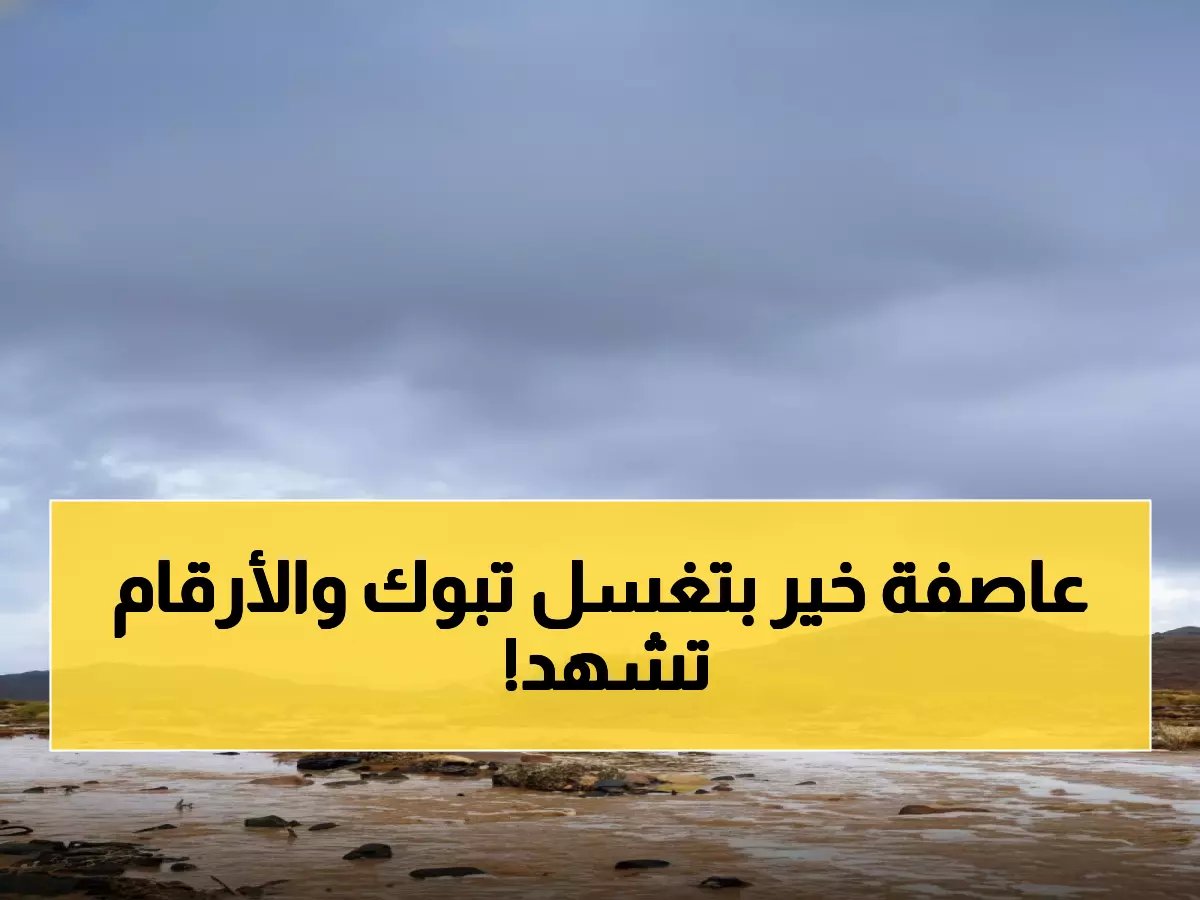  9 مناطق تشهد "فيضان خير" خلال 24 ساعة... وتبوك تحطم الأرقام بـ40.2 ملم!