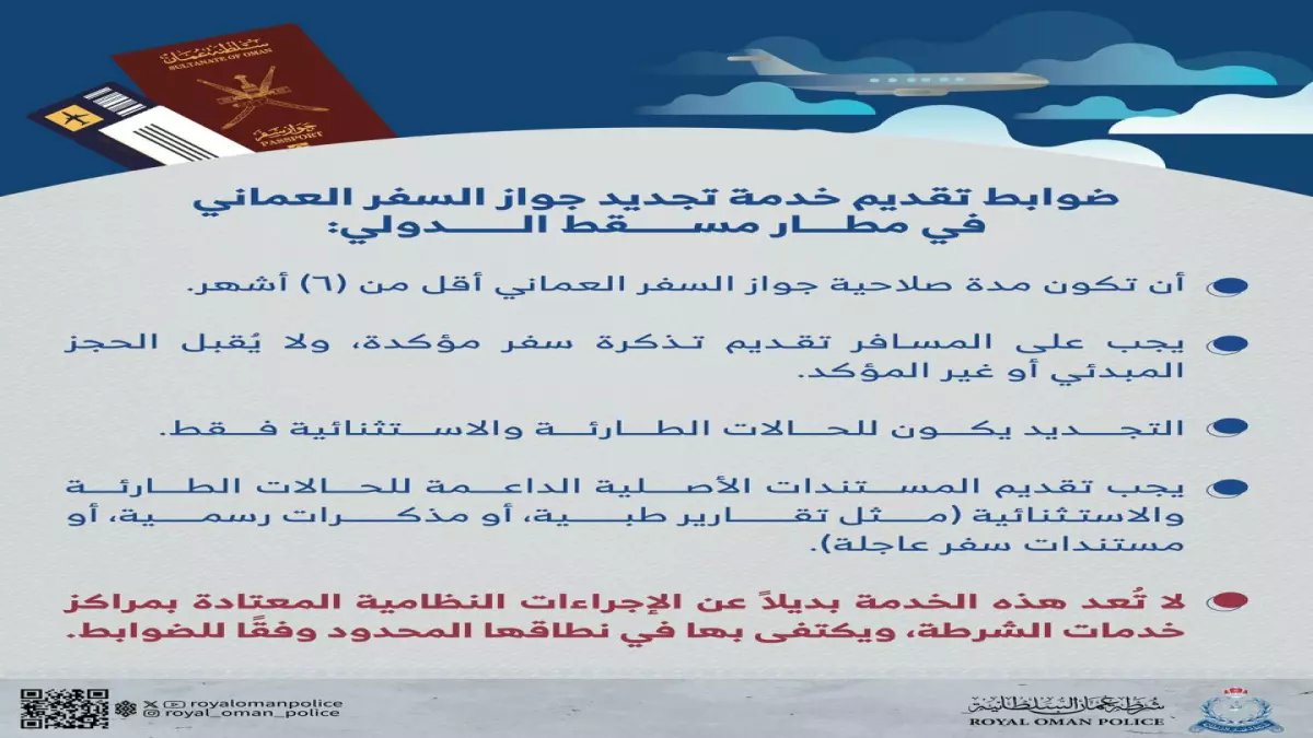 عاجل: تجديد جواز السفر العماني أونلاين خلال دقائق - الرسوم الجديدة والمستندات المطلوبة 2025!