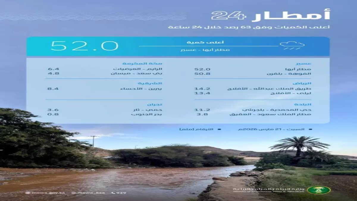 عاجل: عسير تحطم الأرقام القياسية... 52 ملم أمطار في ساعات قليلة - خبراء الأرصاد في صدمة!