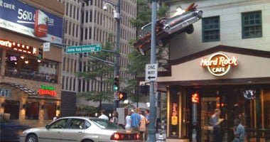 حريق ضخم يلتهم مبنى المحكمة فى مدينة روم بولاية جورجيا الأمريكية