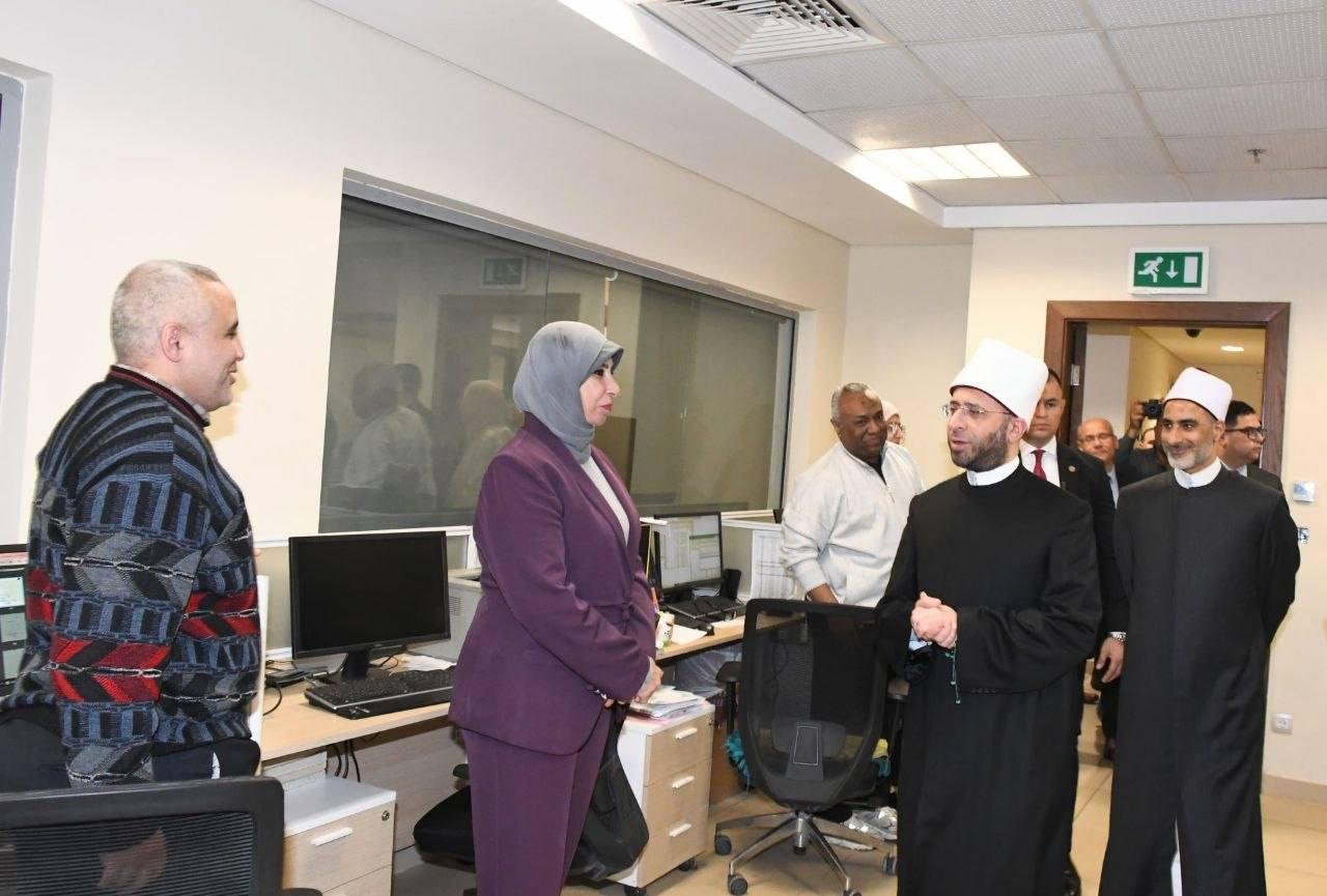 جانب من تفقد وزير الأوقاف