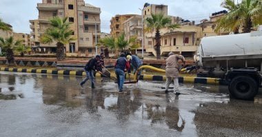 30 صورة توضح نجاح شركات المياه فى شفط مياه الأمطار والتعامل مع موجة الطقس السيئ