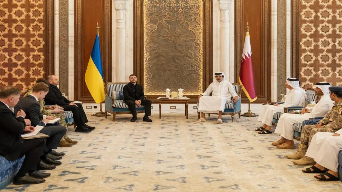 عاجل: قطر توقع اتفاقية دفاعية سرية مع أوكرانيا ضد "العدوان الإيراني"... تحالف عسكري يهز المنطقة!