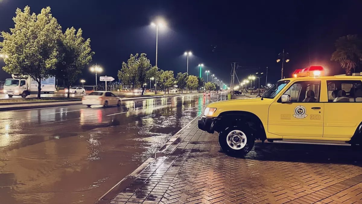 عاجل: الدفاع المدني يدق ناقوس الخطر... سيول جارفة وعواصف رعدية مدمرة تضرب السعودية حتى الخميس!