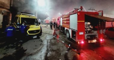 ارتفاع عدد المتوفين لـ 8 وإصابة 17 آخرين بحريق مصنع ومخزن حلمية الزيتون