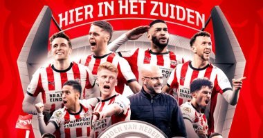 آيندهوفن يتوج بلقب الدوري الهولندي الـ27 والثالث على التوالي