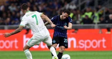 ملخص وأهداف مباراة الإنتر ضد روما 5-2 في الدوري الإيطالي