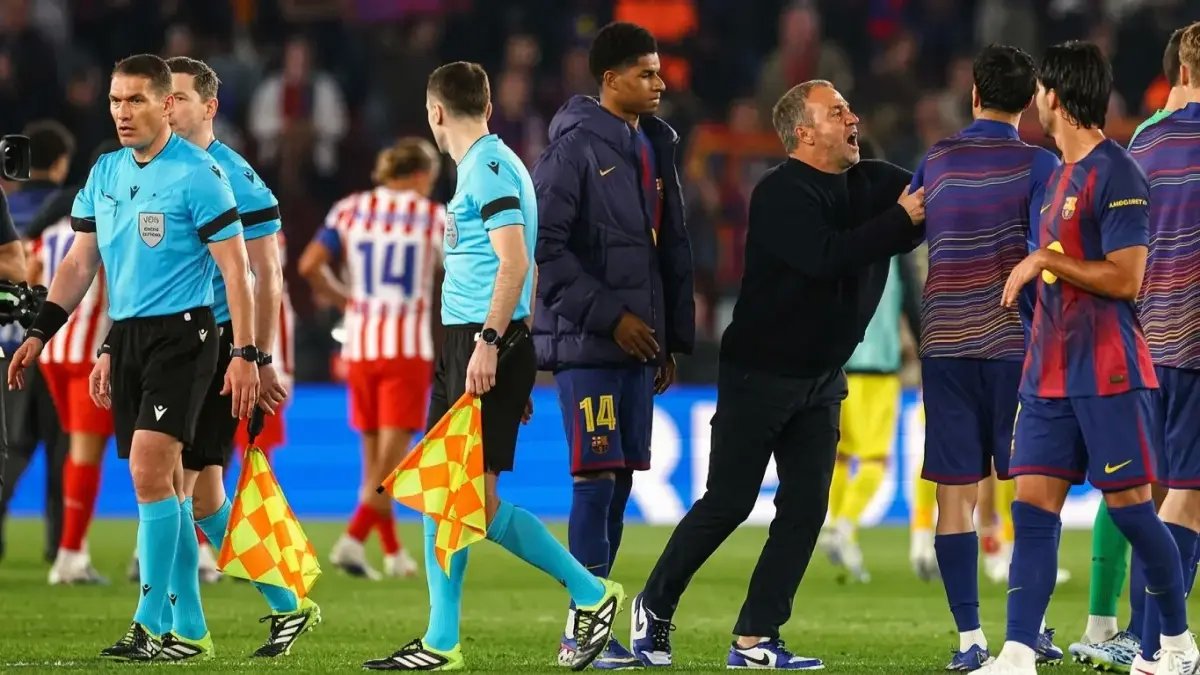 عاجل: برشلونة يعلن الحرب على حكام أتلتيكو مدريد - شكوى رسمية للـ UEFA قد تحرم الحكم من جميع البطولات!
