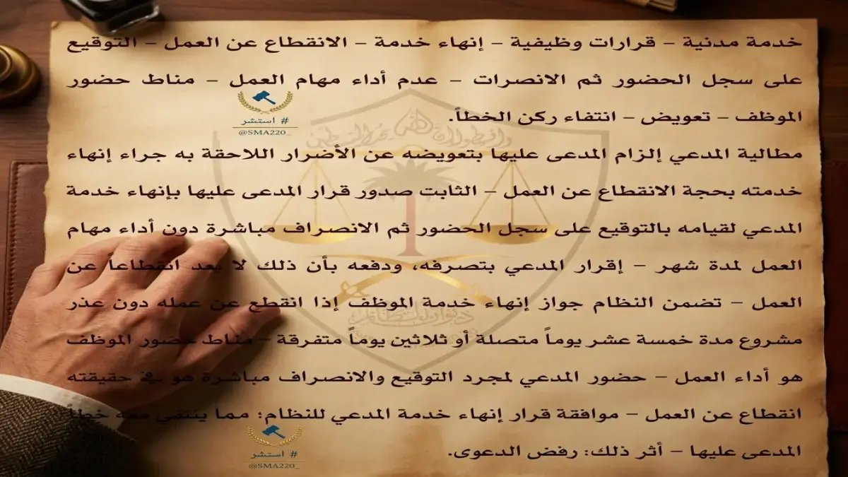 عاجل: انتهى الفصل… ديوان المظالم يُنهي خدمة موظف بعد كشف السر الصادم: كان يوقع الحضور وينصرف فوراً!