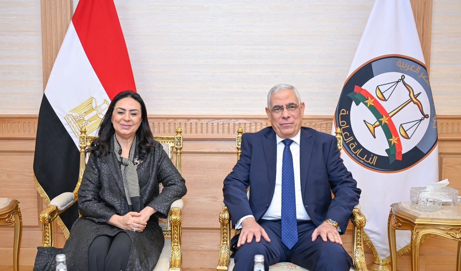 النائب العام ووزيرة التضامن