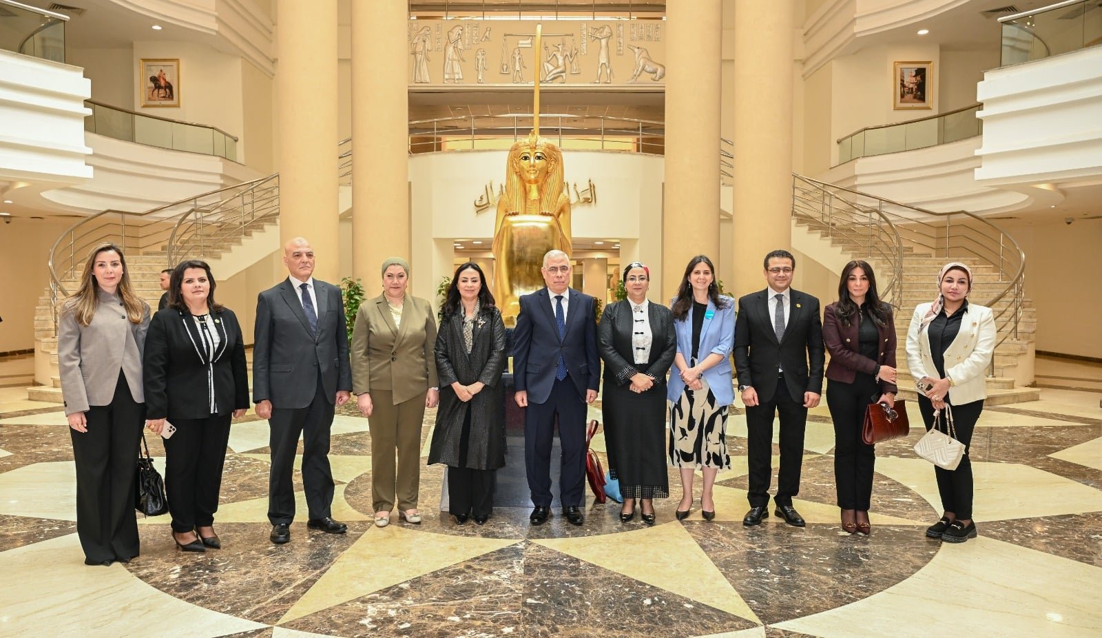 النائب العام ووزيرة التضامن ورئيس القومي لحقوق الانسان