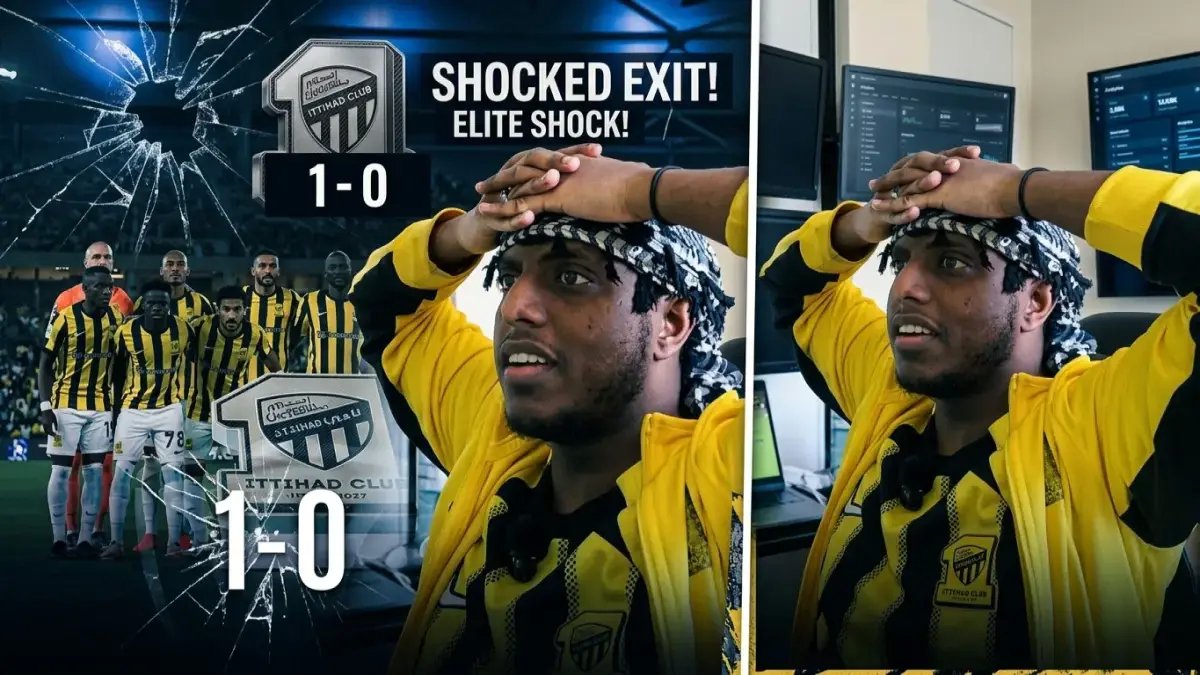 صادم: الاتحاد يخرج من النخبة بعد كارثة تحكيمية... جماهير تهتف 'إعادة بناء الفريق الآن!'