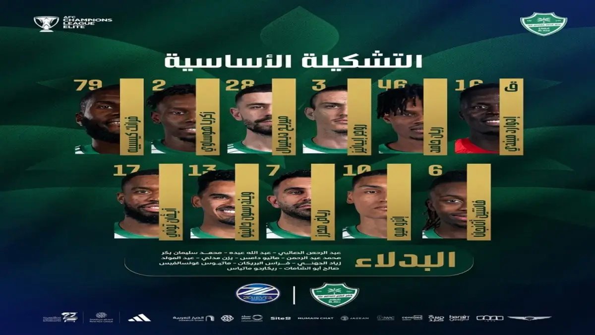 عاجل: التشكيل الذي سيصنع التاريخ… كل ما تريد معرفته عن خطة الأهلي لنهائي أبطال آسيا!