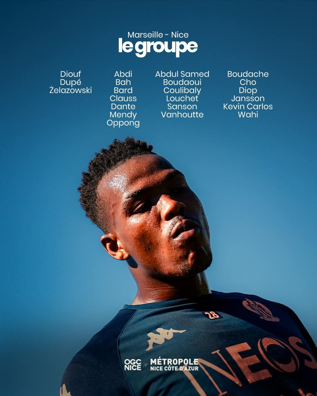 قائمة نيس ضد مارسيليا