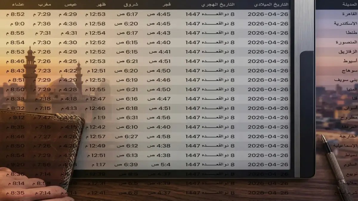 عاجل: توقيت المغرب الحقيقي يكشف فروقات صادمة - أسوان تتقدم الإسكندرية 15 دقيقة… مفاجأة جغرافية تهم كل مصلي!