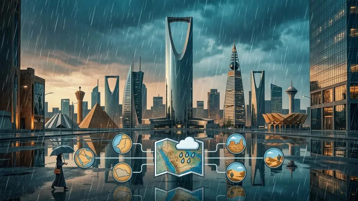 عاجل: الأرصاد تكشف تفاصيل أمطار متوسطة غداً تضرب الرياض والدرعية والخرج والأفلاج والمجمعة والزلفي - الدفاع المدني يصدر تحذيراً!