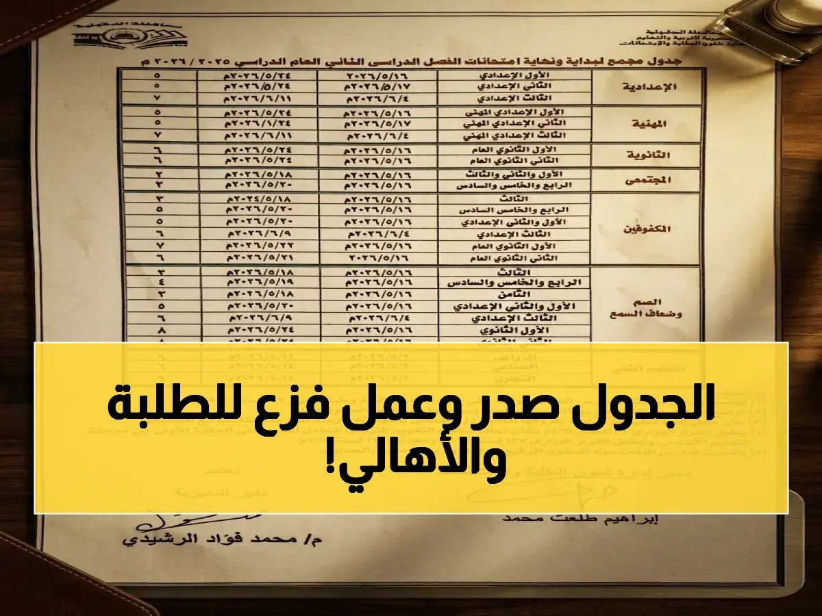  جدول امتحانات الدقهلية 2026 يُصدم الطلاب وأولياء الأمور - تواريخ المواد كاملة هنا!