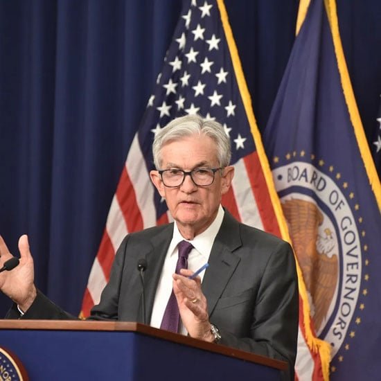 جيروم باول خلال الموتمر الصحفى