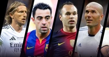 إنييستا وتشافي وزيدان أساطير الفن والهندسة في تاريخ الدورى الإسبانى