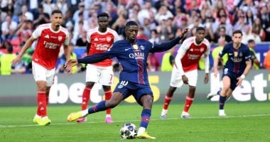 تعادل بي إس جي ضد أرسنال واللجوء للعب شوطين إضافيين في نهائي دوري الأبطال.. صور