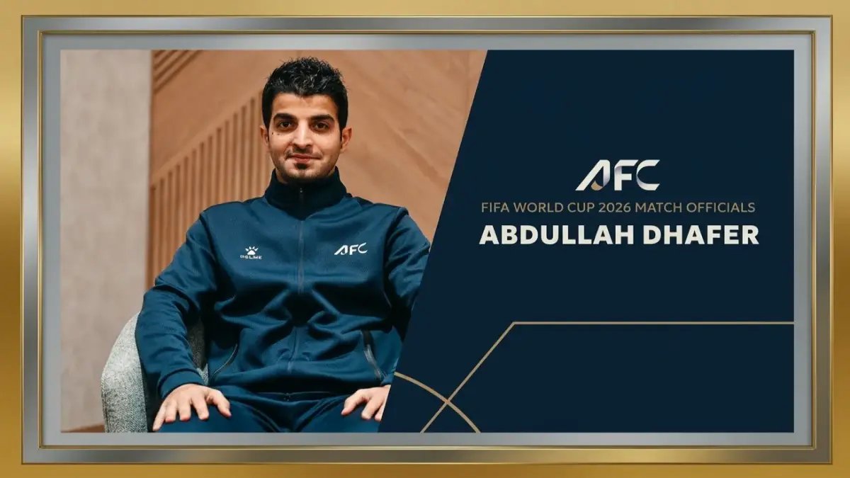 عاجل: الشهري السعودي يدخل التاريخ كأول خريج من أكاديمية حكام آسيا يصل المونديال 2026... حكاية صعود صادمة من تبوك إلى العالم!