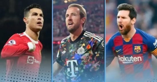 رونالدو يتصدر وكين وصيفًا.. أسرع 10 لاعبين وصولا إلى 100 هدف بـ البيج 5