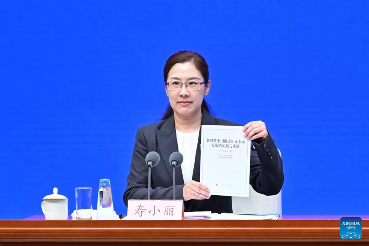 China releases white paper on advancement of women's development