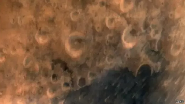 الصورة التي التقطتها مركبة الفضاء الهندية 