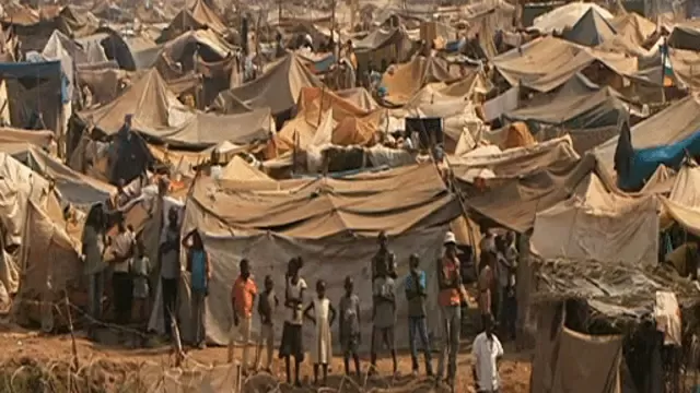 مخيم في أفريقيا الوسطى