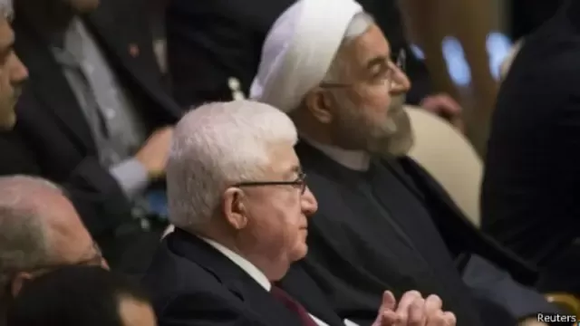 الرئيس العراقي فؤاد المعصوم ونظيره الإيراني حسن روحاني كانا من بين العديد من القادة الذين شاركوا في قمة المناخ