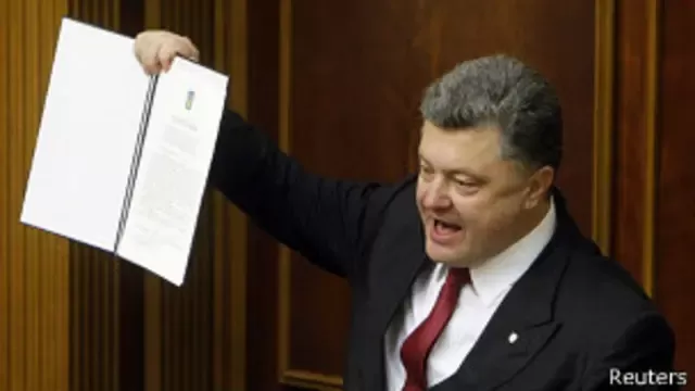 وصف الرئيس الأوكراني اتفاقية الشراكة مع الاتحاد الأوروبي "بالتاريخية"