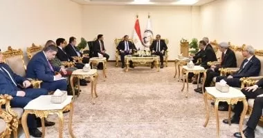 وزير الإنتاج الحربى يستقبل رئيس هيئة مديرى المركز الأردنى للتصميم والتطوير